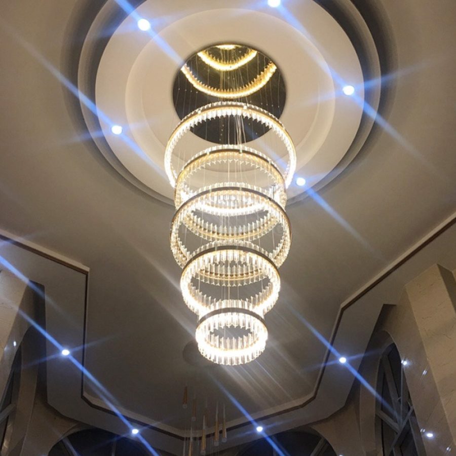 Candelabru LED din cristal de lux, stil modern
