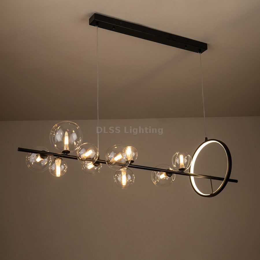 Candelabru LED din sticlă, pentru bucătărie