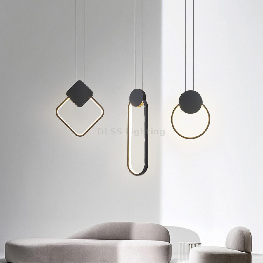 Lampă suspendată LED modernă, stil interior