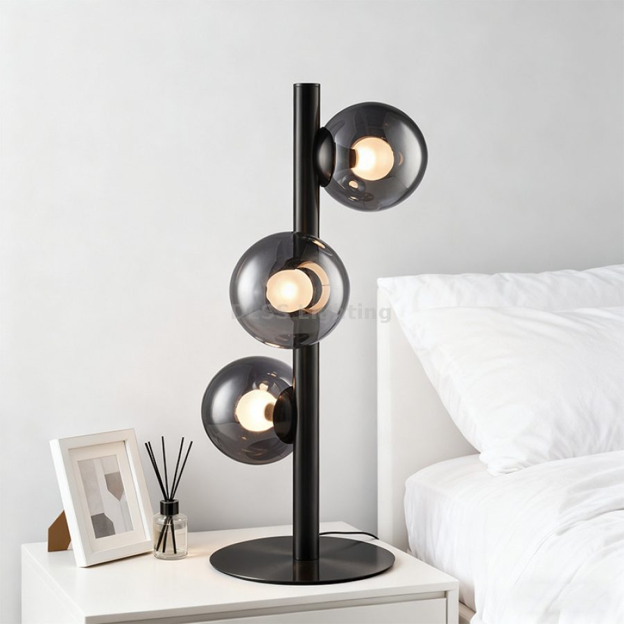 Lampă de masă modernă LED, pentru living și dormitor