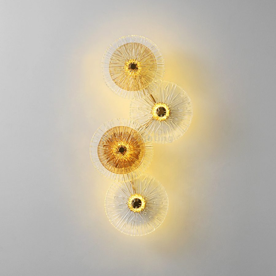 Aplică de perete LED, corp din sticlă, design modern