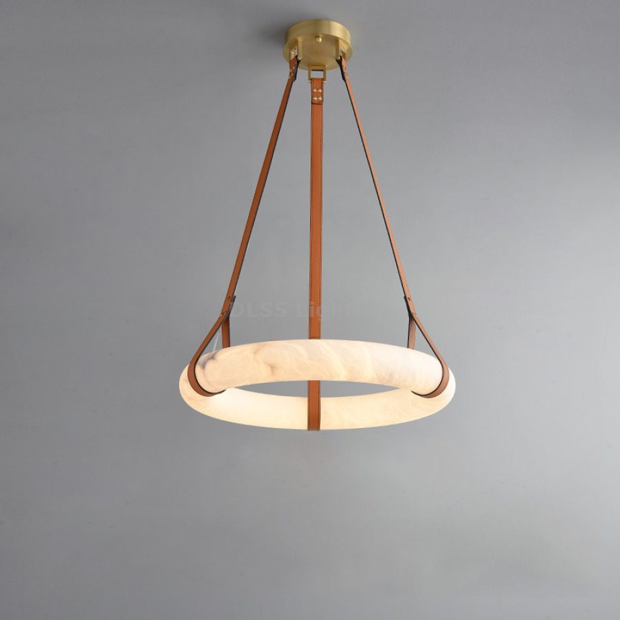 Candelabru rotund din marmură, design modern