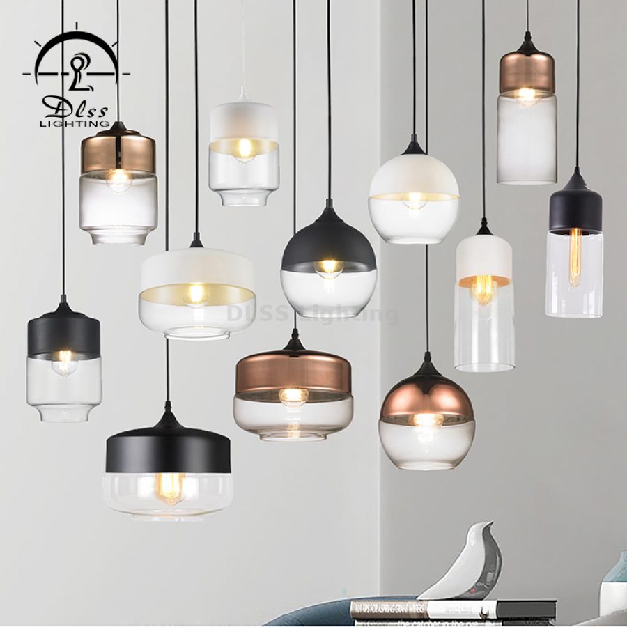 Candelabru suspendat din sticlă, design simplu, 9788P