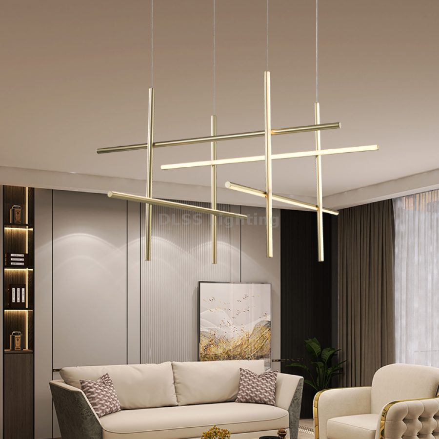Candelabru suspendat din metal, design minimalist