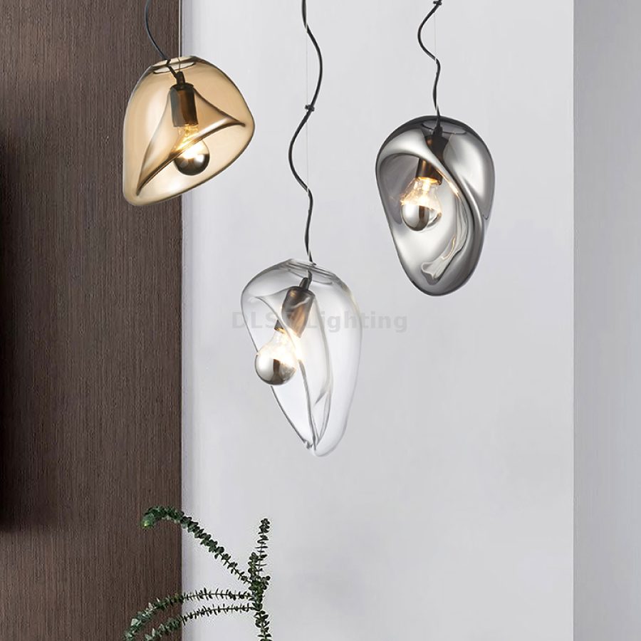 Lampă suspendată din sticlă, LED, 10272P