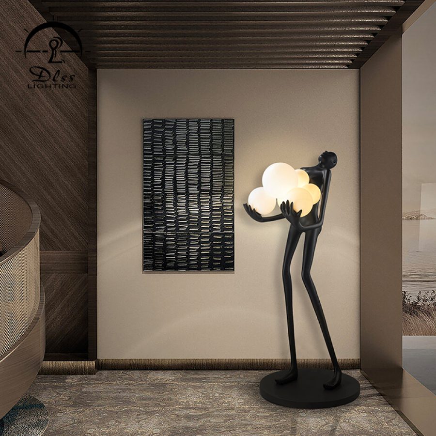 Lampadar sculptural din rășină, 8902F