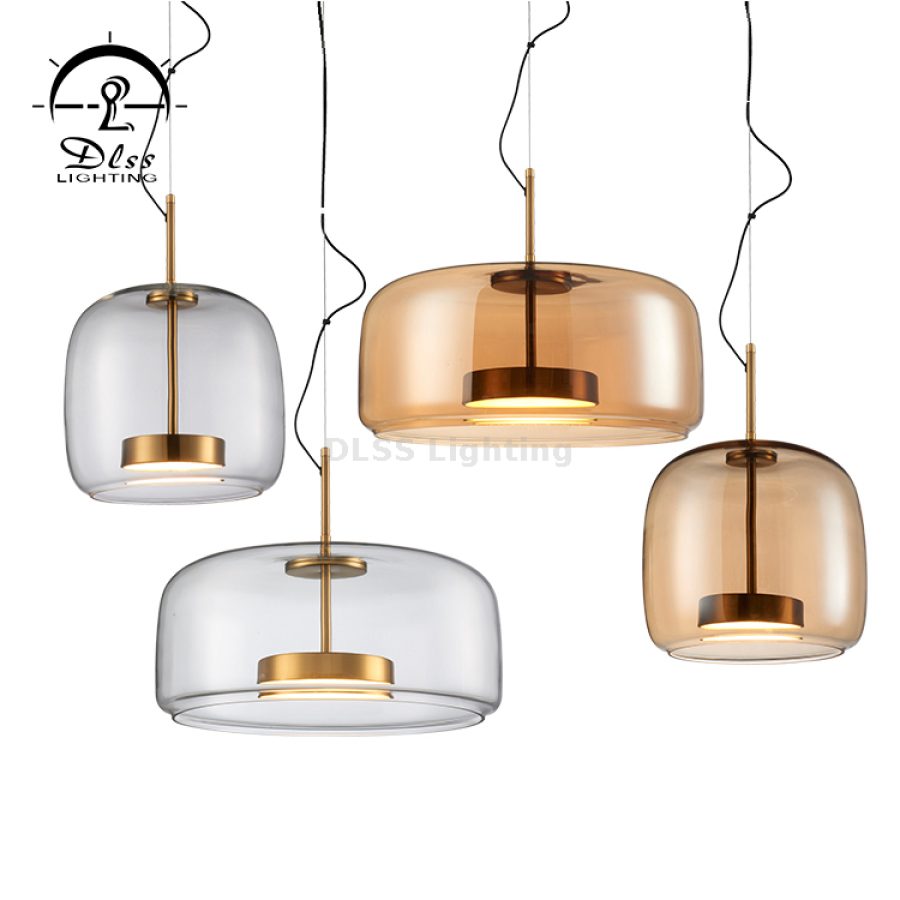 Candelabru suspendat metal și sticlă, pentru sufragerie, 8132P
