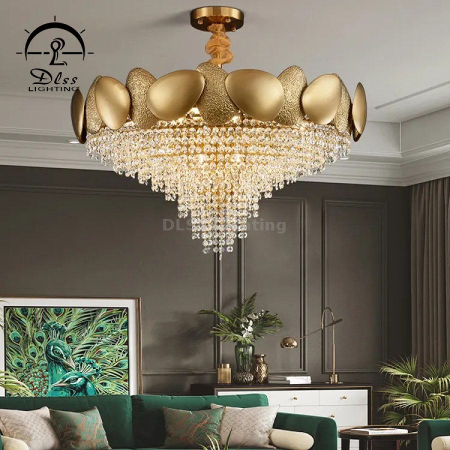 Candelabru din cristal, design modern