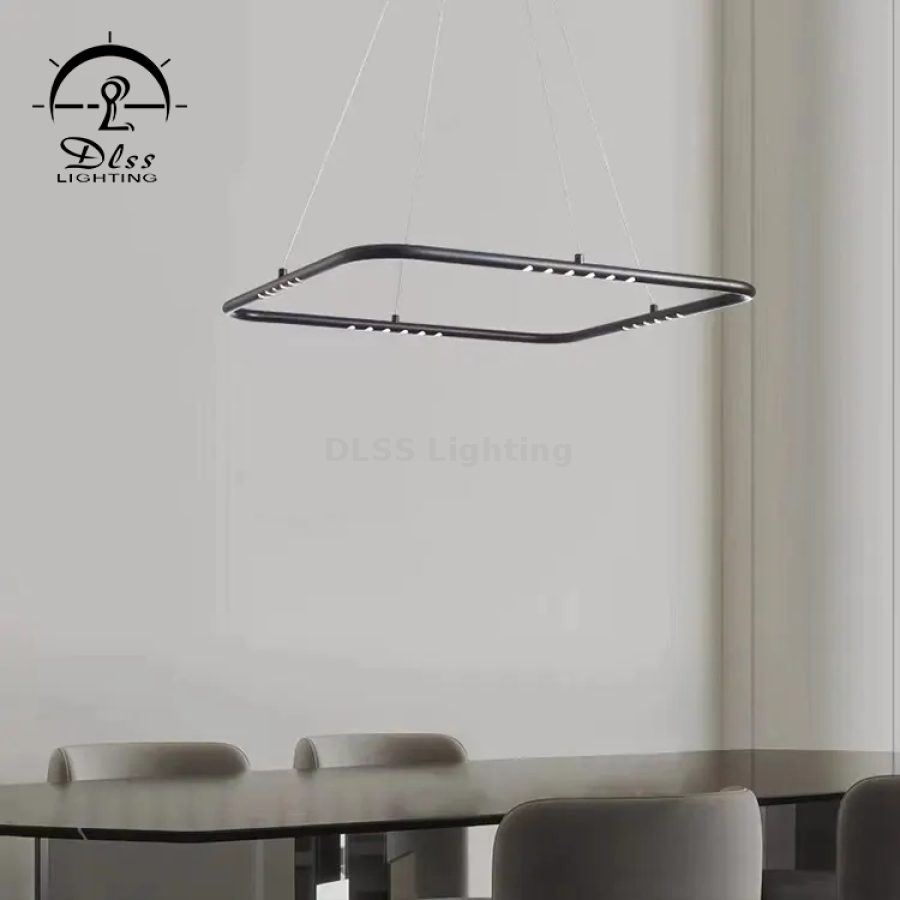Candelabru suspendat cu design rotund-pătrat, 8895P