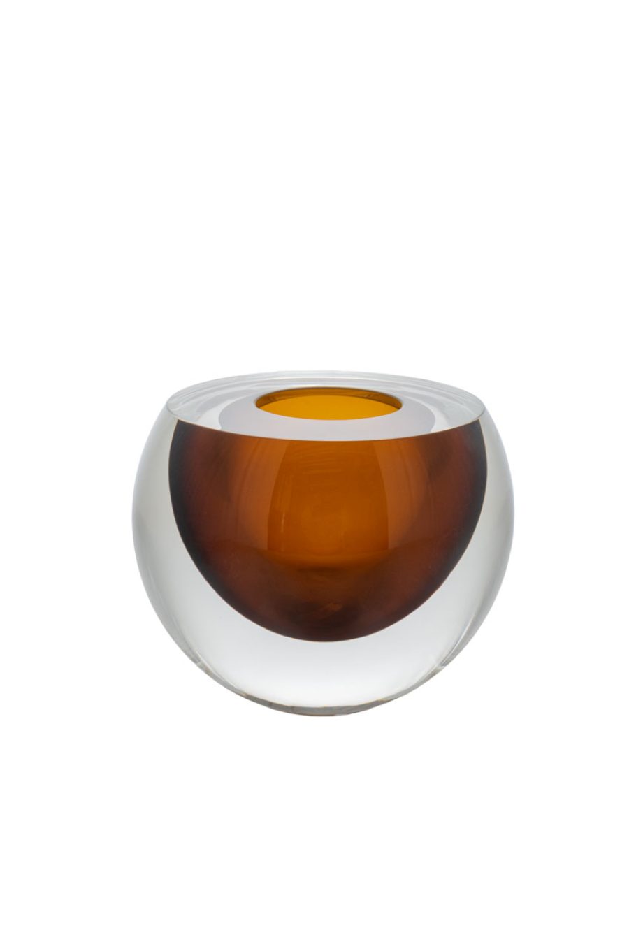 Drop Flat Bowl dark ambar