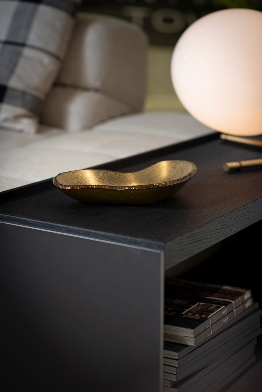 Ameba p ouro fosca topo bronze