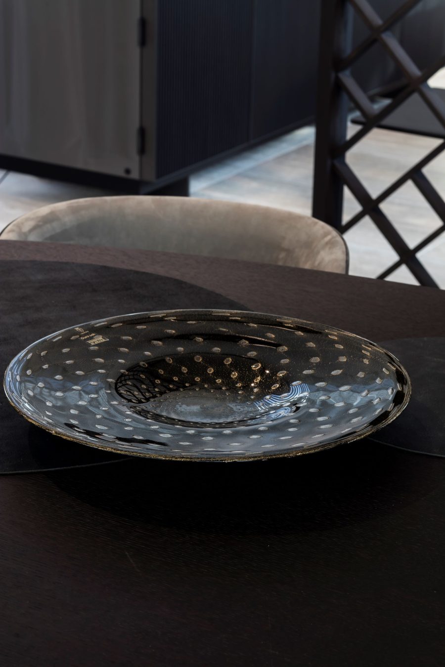 Balloton centerpiece black-gold
