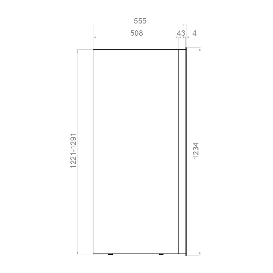 Vinotecă încorporabilă sub panou decorativ PVMA 124-65 PA