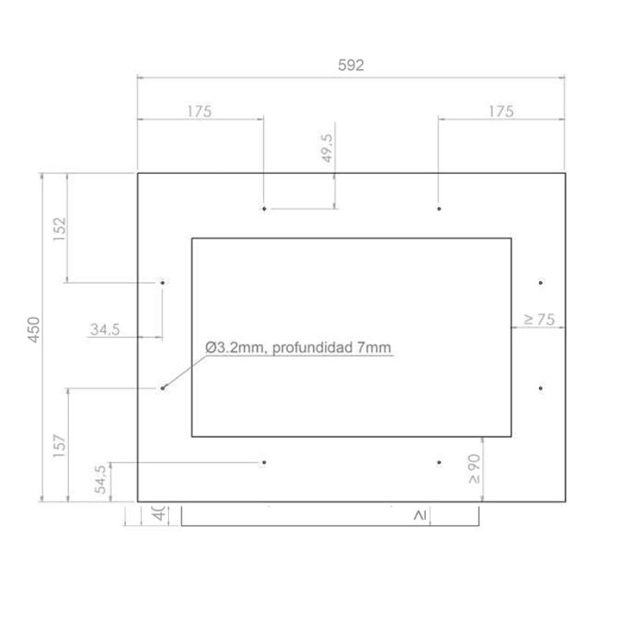 Vinotecă încorporabilă sub panou decorativ PVMA 45-16 PA
