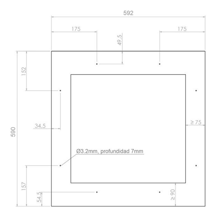 Vinotecă încorporabilă sub panou decorativ PVMA 60-23 PA