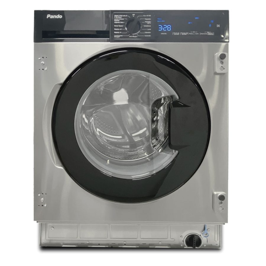 PWLS-9161 Mașină de spălat cu uscător, încorporabilă sub panou decorativ, inox, Ref. 010868