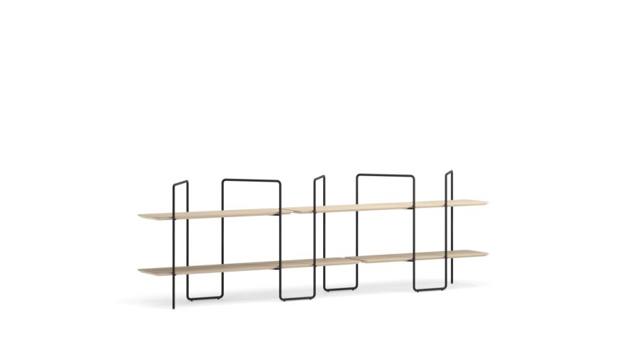 Sistem de rafturi Knif, compoziție 01 (01+04+u)
