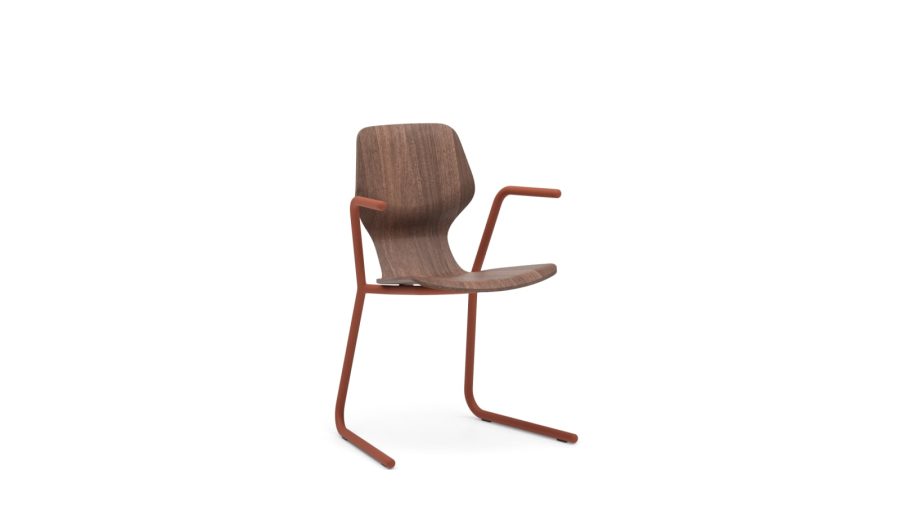 Scaun Oblikant, scaun cantilever o25 cu cotieră