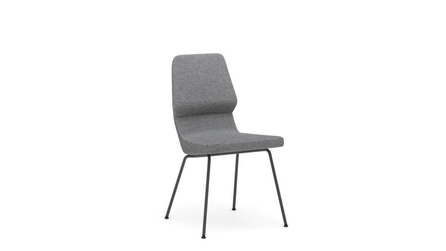 Scaun Oblique, scaun cu picioare metalice o16