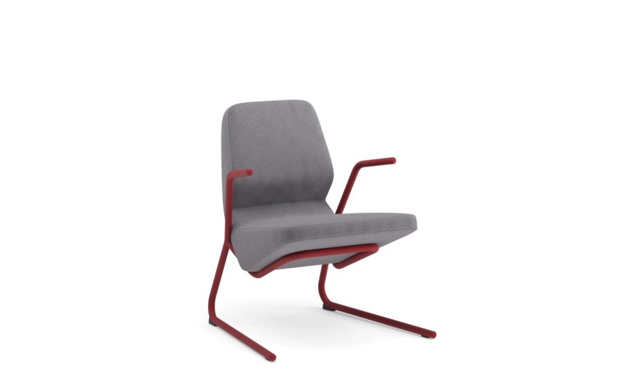 Scaun Oblique easy, fotoliu cantilever o25 cu cotieră