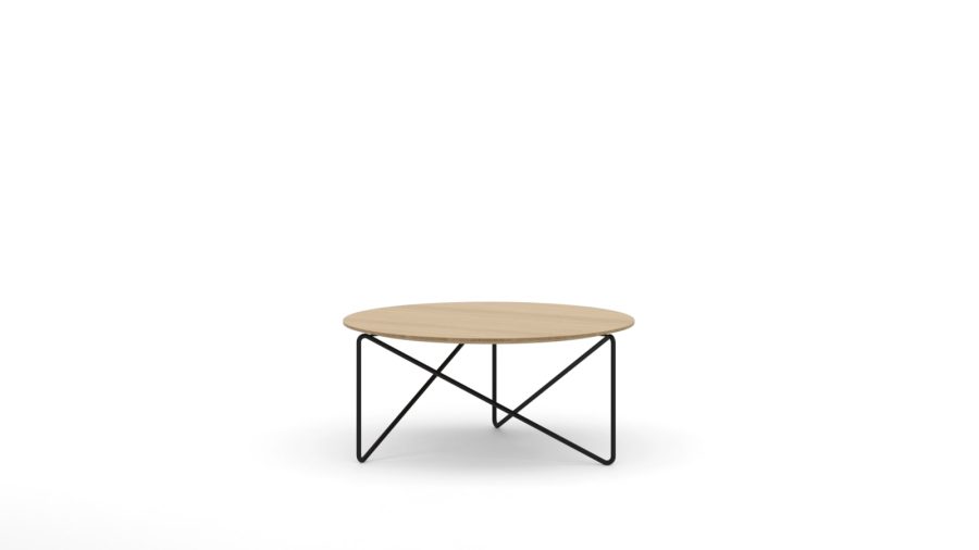 Măsuță de cafea Polygon, măsuță joasă o72 cu blat din lemn