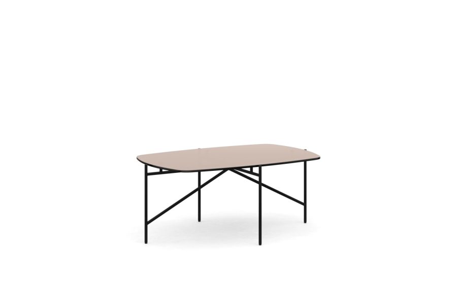 Журнальный столик Tinker, низкий столик 90x60 из стекла