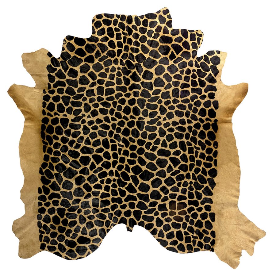 Covor Exotic Elegance with the Giraffe Print Cow Skin